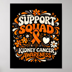 Poster Équipe de soutien Sensibilisation au cancer du rei