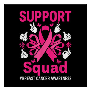 Poster Équipe de soutien Sensibilisation au cancer du sei
