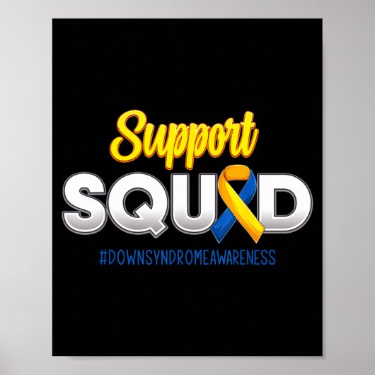 Poster Équipe de soutien Sensibilisation au syndrome de D (Devant)