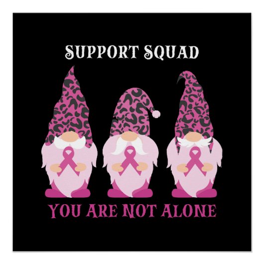 Poster Équipe de soutien Vous n'êtes pas seul (Devant)