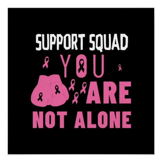 Poster Équipe de soutien Vous n'êtes pas seul (Devant)