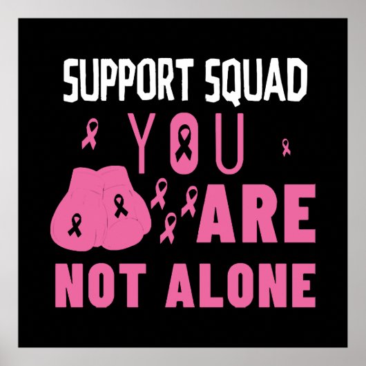 Poster Équipe de soutien Vous n'êtes pas seul (Devant)