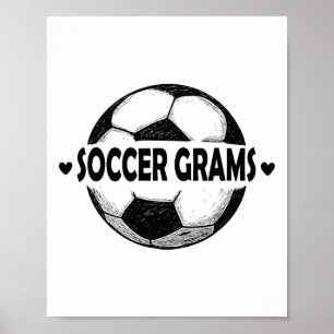 Poster Équipe de sport de joueur de football Grams