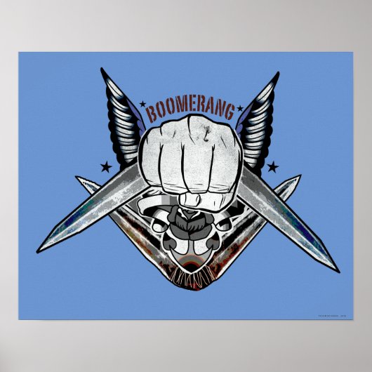 Poster Équipe de suicide | Boomerang Poist Tattoo Art (Devant)