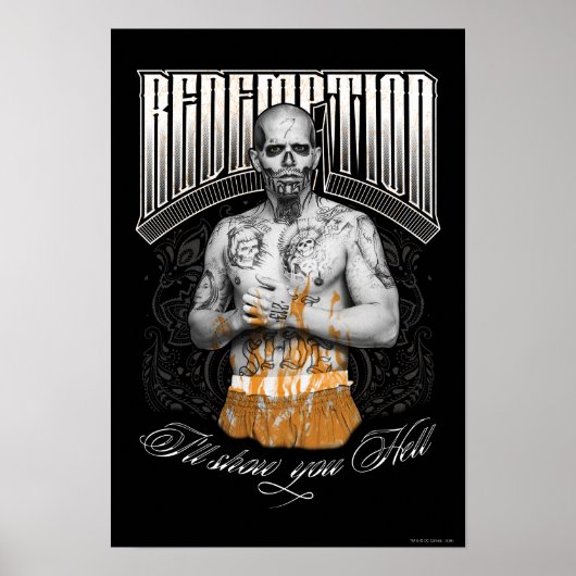 Poster Équipe de suicide | El Diablo Tattoo "Rédemption" (Devant)