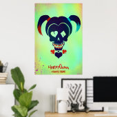 Poster Équipe de suicide | Harley Quinn Head Icon (Bureau à domicile)