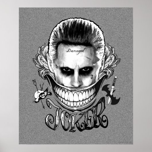 Poster Équipe de suicide | Joker Smile (Devant)