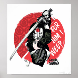 Poster Équipe de suicide   Katana "Pour Lui, je pleure"