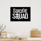 Poster Équipe de suicide | Logo blanc (Cuisine)
