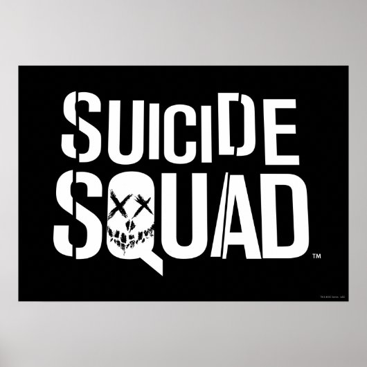 Poster Équipe de suicide | Logo blanc (Devant)