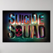 Poster Équipe de suicide | Logo couleur brillant (Devant)