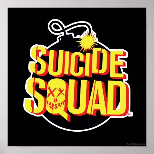 Poster Équipe de suicide | Logo de la bombe (Devant)