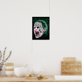 Poster Équipe de suicide | Rire Joker Head Sketch (Cuisine)