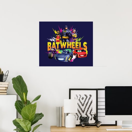 Poster Équipe de superhéros Batwheel™ (Bureau à domicile)