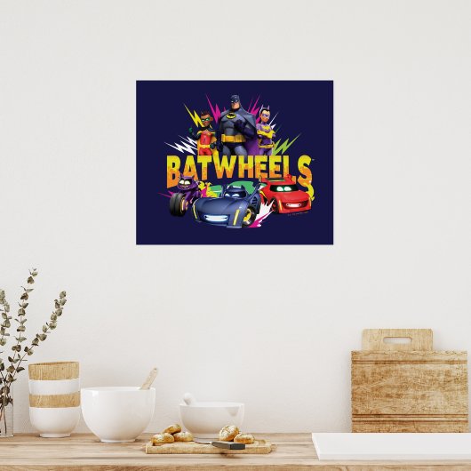 Poster Équipe de superhéros Batwheel™ (Cuisine)