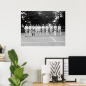 Poster Équipe de tennis de l'Armée, années 1920 (Bureau à domicile)