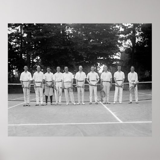 Poster Équipe de tennis de l'Armée, années 1920 (Devant)