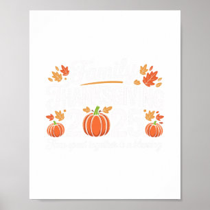Poster Équipe de Thanksgiving en famille 2025 Chemise ass
