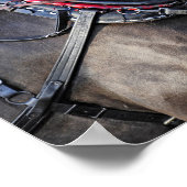 Poster Équipe de travail du Cheval Percheron (Coin)