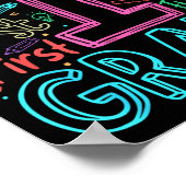 Poster Équipe de typographie de 1re année Enseignant de p (Coin)