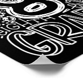 Poster Équipe de typographie de 8e année, huitième année, (Coin)