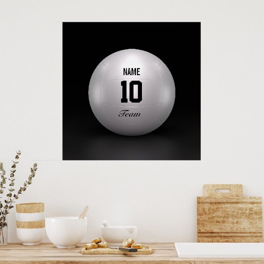 Poster Équipe de volley-ball (Cuisine)