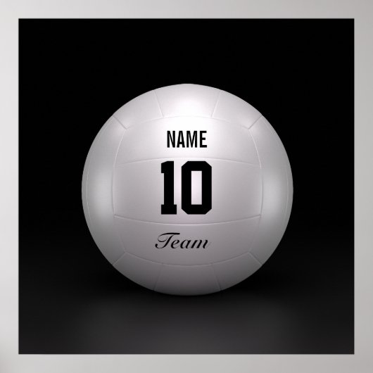 Poster Équipe de volley-ball (Devant)