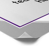 Poster équipe de volley-ball gris violet couleurs commémo (Coin)