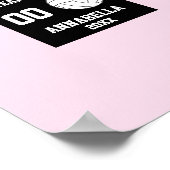 Poster Équipe de volley-ball personnalisée Filles Collage (Coin)