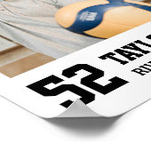 Poster Équipe de volleyball senior 2025 Collage photo spo (Coin)