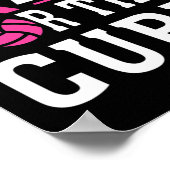 Poster Équipe de volleyball Sensibilisation au cancer du  (Coin)