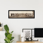 Poster Équipe de Yale Football Photo 1908 (Bureau à domicile)