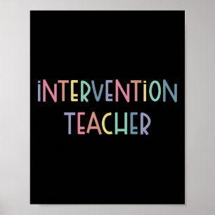 Poster Équipe d'enseignant d'intervention auprès d'élèves
