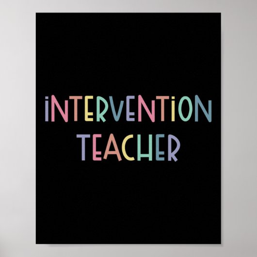 Poster Équipe d'enseignant d'intervention auprès d'élèves (Devant)