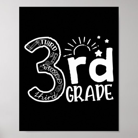 Poster Équipe d'enseignants de 3e année et troisième anné (Devant)