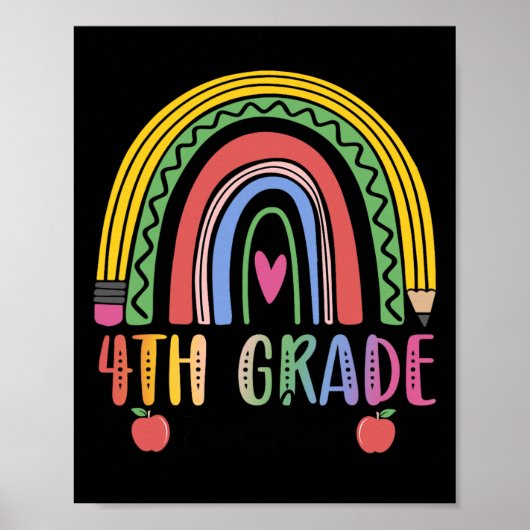 Poster Équipe d'enseignants de 4e année de l'arc-en-ciel (Devant)