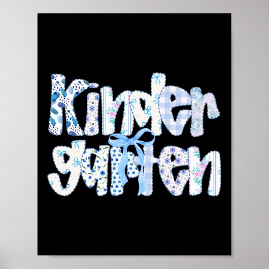 Poster Équipe d'enseignants de maternelle chic Arc Byck À (Devant)