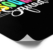 Poster Équipe Des Ressources Humaines De Retour À L'École (Coin)