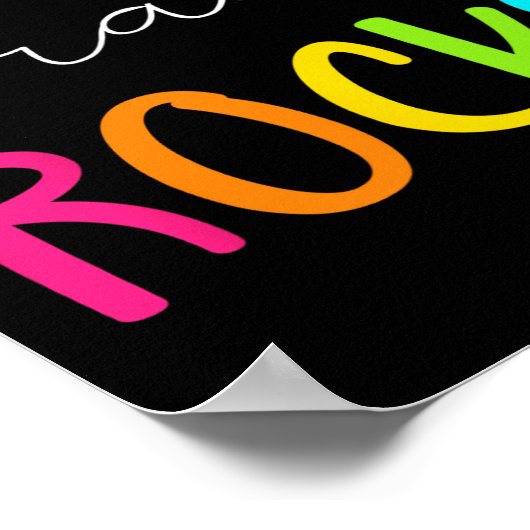 Poster Équipe des Rocks de 4e année Enseignant de 4e anné (Coin)