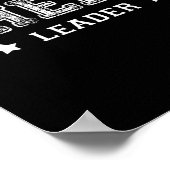 Poster Équipe d'esprit de meneuse de claque Monde Varsity (Coin)