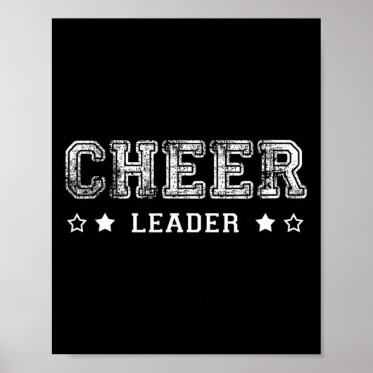 Poster Équipe d'esprit de meneuse de claque Monde Varsity (Devant)