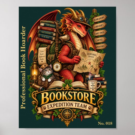 Poster Équipe d'expédition de la librairie | Société du d (Devant)
