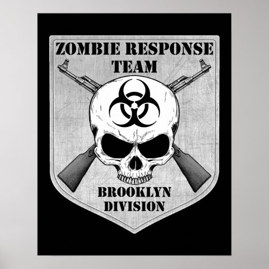Poster Équipe d'intervention de Zombie : Division Brookly (Devant)