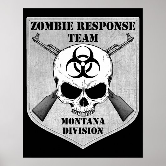 Poster Équipe d'intervention de Zombie : Division Montana (Devant)