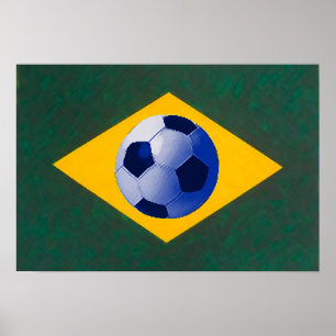Poster Équipe du Brésil de football