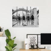 Poster Équipe du club nautique de Potomac, 1921 (Bureau à domicile)