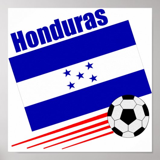 Poster Équipe du Honduras de football (Devant)