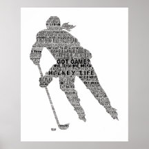 Équipe du joueur de hockey entraîneur Motivational