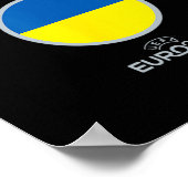 Poster Équipe d'Ukraine de l'Euro Uefa (Coin)