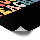 Poster Équipe Enseignante Musique super Professeur Retour (Coin)